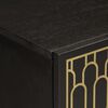vidaXL Side Cabinet Black finish Solid mango wood with black finish