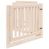 vidaXL Dog Gate Set of 4 Brown Poplar wood 126 in Foldable Dog Gate