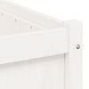 vidaXL Garden Planter White Solid pine wood 35.4x19.7x19.7 in