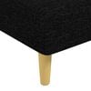 vidaXL Chaise Lounge Black Polyester, Plywood One size