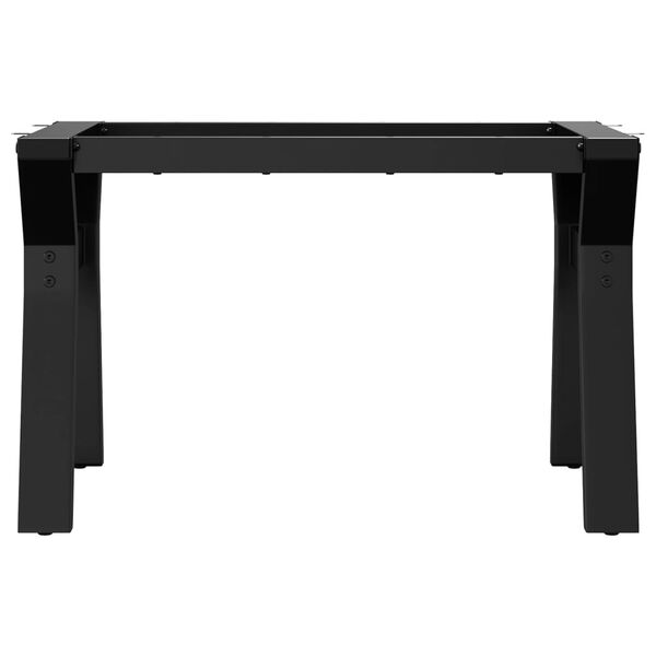 vidaXL Coffee Table Leg Black Powder-coated steel Medium Durable