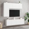vidaXL TV Cabinet White Engineered wood Standard TV Cabinet