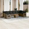 vidaXL Garden Sofa Set Grey