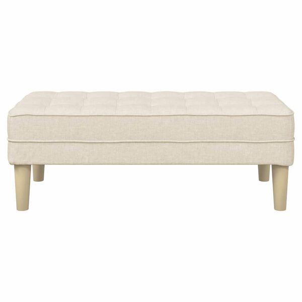 vidaXL Bench Linen 113 x 57 x 39 cm fabric