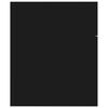 vidaXL Sink Cabinet Black Engineered Wood Medium Sink Cabinet