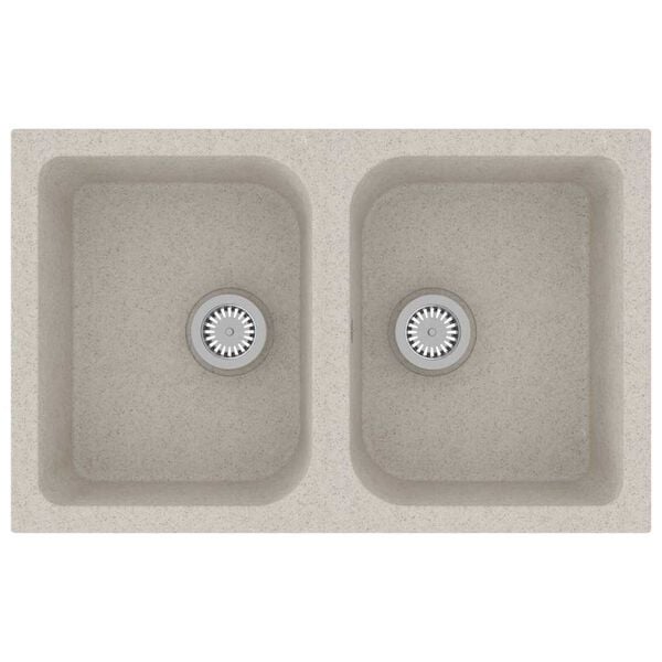 vidaXL Kitchen Sink Beige 76 x 48 x 30 cm Granite