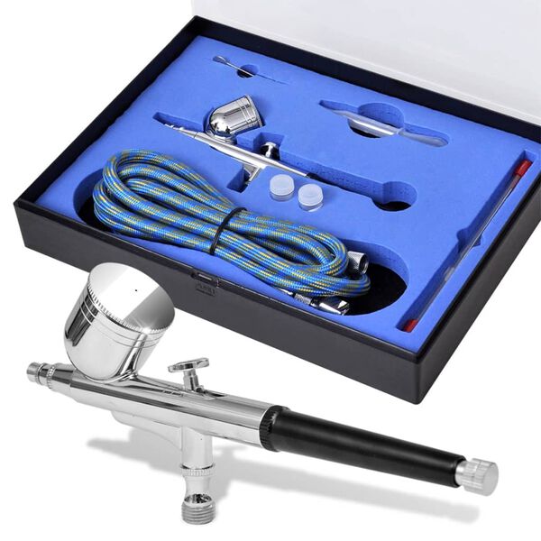 vidaXL Airbrush Set 0.008" / 0.012" / 0.02" Nozzles