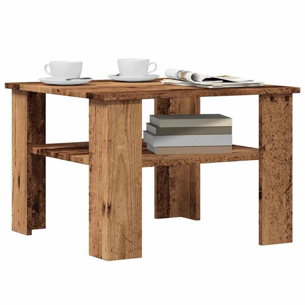 vidaXL Coffee Table Old Wood Engineered Wood Medium Coffee Table