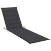 vidaXL Sun Lounger Natural Wood