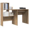 vidaXL Desk Artisan Oak 51.77 x 19.69 x 41.93 in Engineered Wood