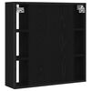 vidaXL Bathroom Mirror Cabinet Black oak