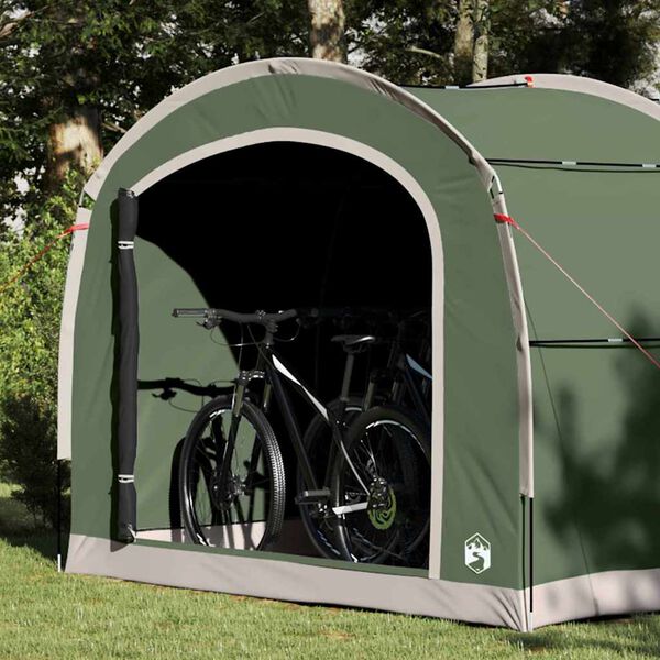 vidaXL Tent with Roof with Air Vent Green Polyester