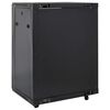 vidaXL Network Cabinet with Storage Black 60 x 60 x 80 cm Steel