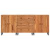 vidaXL Side Cabinet Set of 3 Natural