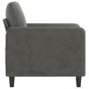 vidaXL Sofa Chair Dark grey Velvet (100% polyester), metal, plywood