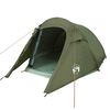 vidaXL Camping Tent Tunnel 2-Person Olive Green Waterproof