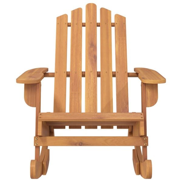 vidaXL Rocking Chair Solid acacia wood Standard Rocking Chair
