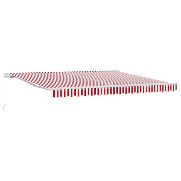 vidaXL Retractable Awning Red 157.48" x 137.80" Polyester