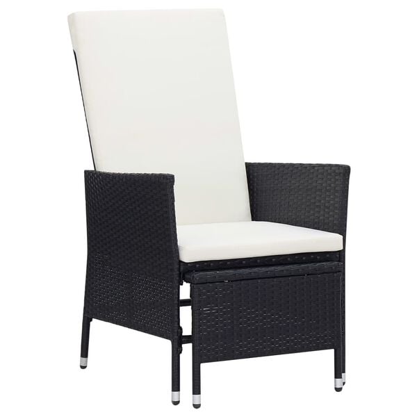 vidaXL Armchair Black, Cream White