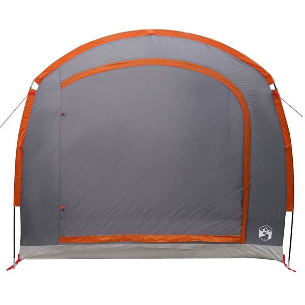 vidaXL Tent with Roof with Air Vent Gray and orange Polyester