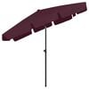 vidaXL Beach Parasol Bordeaux red Polyester
