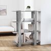 vidaXL Book Cabinet Grey Sonoma Engineered wood Medium Bookshelves