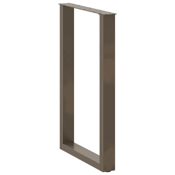 vidaXL Coffee Table Leg Set of 2 Natural steel Powder-coated steel