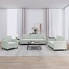 vidaXL Sofa Set Light Grey Velvet