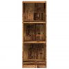 vidaXL Bookcase Old Wood Engineered Wood Medium Bookcase Rectangular