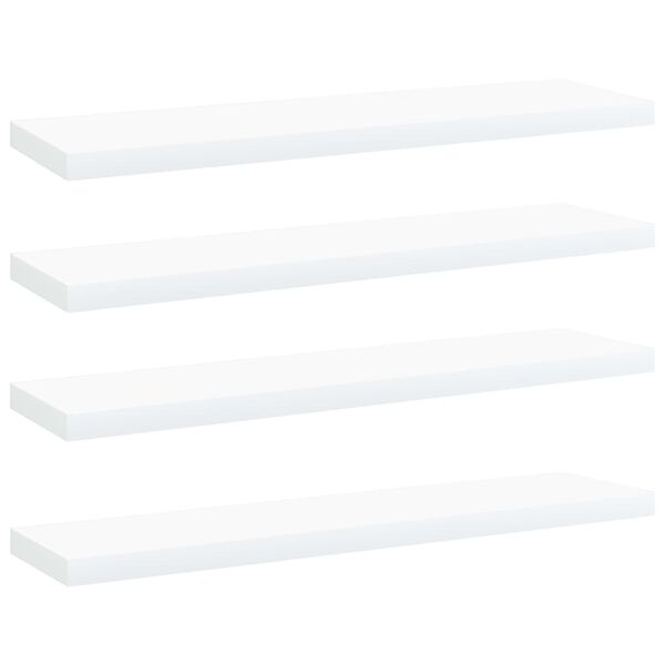 vidaXL Shelf Set of 4 White Engineered wood Extra Shelf Simple Shelf