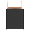 vidaXL Paper Bags 250 pcs with Handles Black 32x22x24 cm