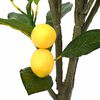 vidaXL Artificial Lemon Tree Green Polyethylene vinyl acetate Medium