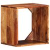 vidaXL Wall Cube Shelf Brown 15.75 x 11.81 x 15.75 in