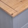 vidaXL Sideboard Grey and natural wood Solid pine wood Large
