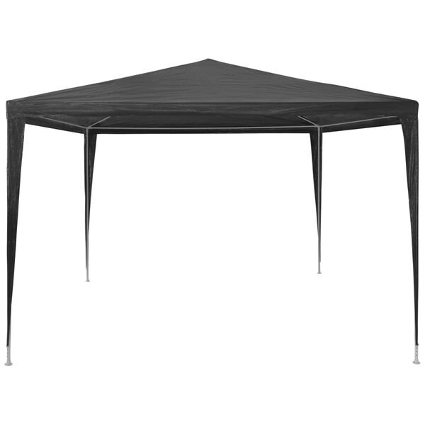 vidaXL Party Tent Anthracite Polyethylene roof, Steel frame 10 x 10 ft