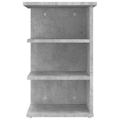 vidaXL Side Cabinet Concrete Gray 13.8"x13.8"x21.7" Engineered Wood