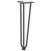vidaXL Hairpin Table Leg Anthracite Solid powder-coated steel Standard