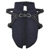 vidaXL Dog Coat Navy Blue Polyester, Fleece Small Waterproof Other