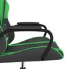 vidaXL Gaming Chair Black and Green Faux Leather, Metal, Plywood, Foam