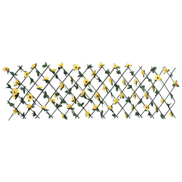 vidaXL Artificial Ivy Trellis Expandable 5 pcs Yellow 70.9x23.6"