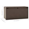 vidaXL Storage Box Brown Polypropylene Medium Garden Storage Box