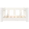 vidaXL Dog Bed White Solid pine wood Small Stylish Design Dog Bed