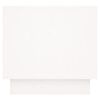 vidaXL Bedside Cabinet White Solid pinewood Compact Storage