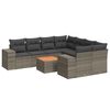 vidaXL Garden Sofa Set Grey PE rattan Large Modular Garden Sofa Set