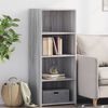 vidaXL Highboard Grey Sonoma Engineered wood 19.7x16.1x48.8 in Highboard