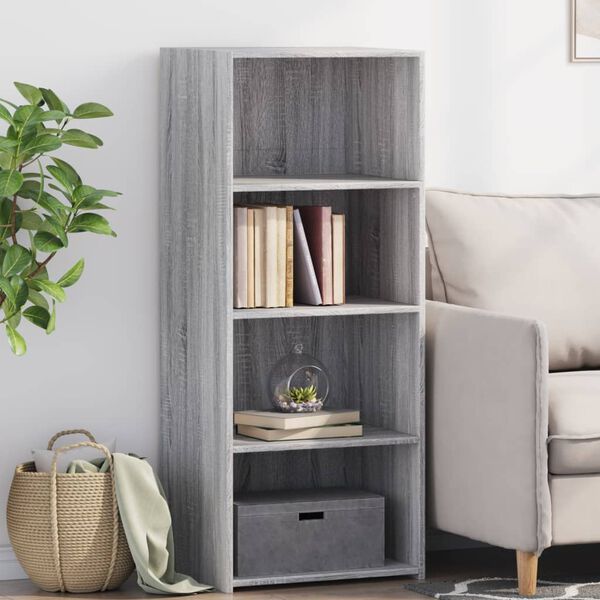 vidaXL Highboard Grey Sonoma Engineered wood 19.7x16.1x48.8 in Highboard