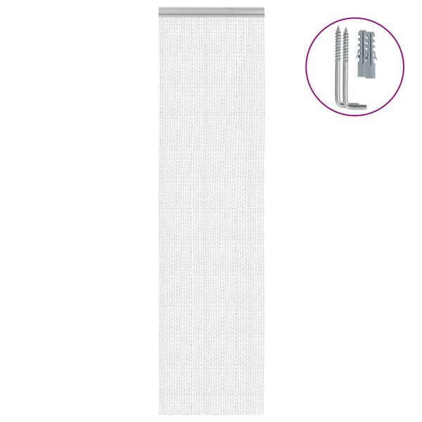 vidaXL Chain Door Fly Screen 22.0x73.2" Aluminium