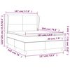 vidaXL Box Spring Bed with Mattress Dark Grey