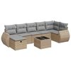 vidaXL Garden Sofa Set Beige