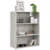 vidaXL Hanging Wall Cabinet Concrete Grey Engineered Wood Medium
